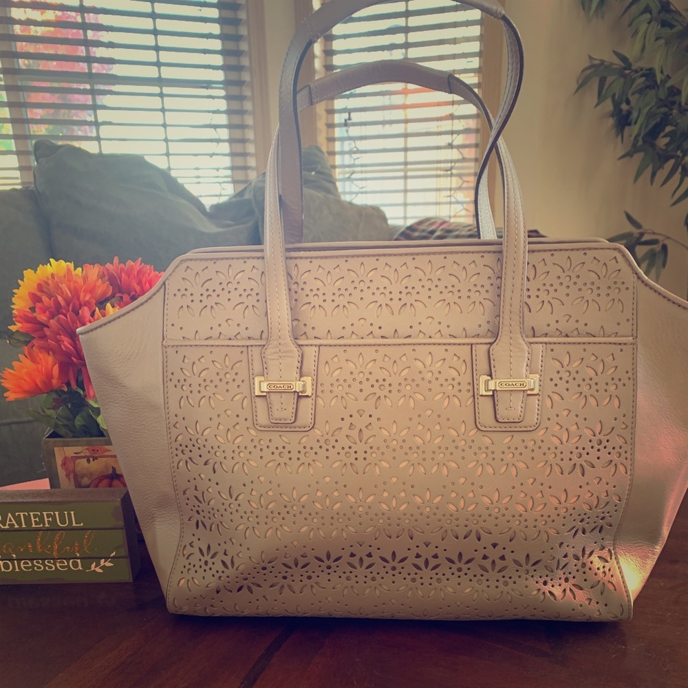 Coach Laser Cut Purse! So cute!